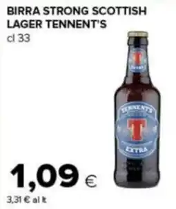 Tigre Amico Birra strong scottish lager Tennent's offerta