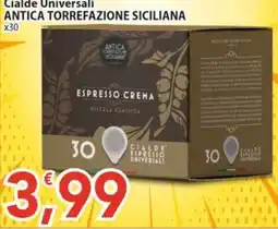 Sidis Cialde universali Antica torrefazione siciliana Espresso crema offerta