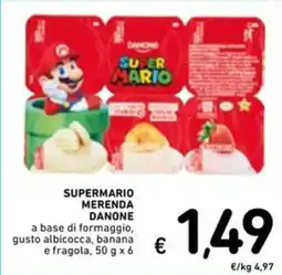 Spazio Conad Super Mario merenda Danone offerta