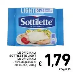Spazio Conad Sottilette le originali light offerta