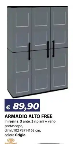 Bricocasa Armadio alto Free offerta
