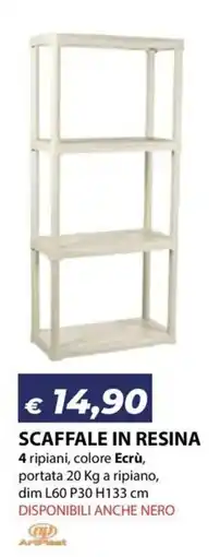 Bricocasa Scaffale in resina offerta