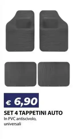 Bricocasa Set 4 tappetini auto offerta
