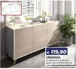 Bricocasa Credenza offerta