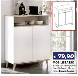 Bricocasa Mobile basso offerta
