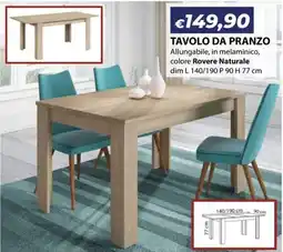 Bricocasa Tavolo da pranzo offerta
