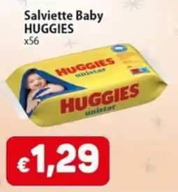 Sidis Salviette Baby Huggies unistar offerta