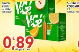 Sidis Succo VEGÈ offerta