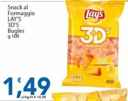 Sidis Snack al Formaggio LAY'S 3D'S Bugles offerta