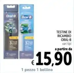 Spazio Conad Testine di ricambio Oral-B offerta