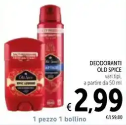 Spazio Conad Deodoranti Old Spice offerta