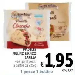 Spazio Conad Piadelle classiche Mulino Bianco Barilla offerta