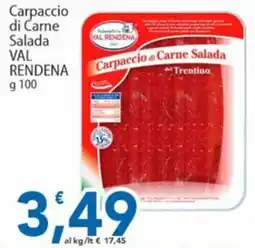 Sidis Carpaccio di Carne Salada VAL RENDENA offerta