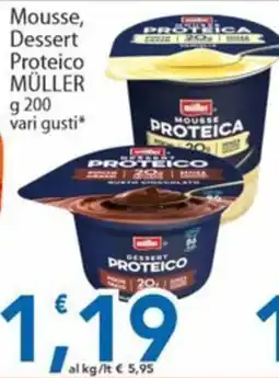 Sidis Mousse, Dessert Proteico MÜLLER offerta
