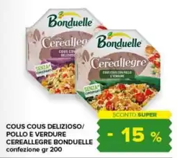 Tigre Amico Cous cous delizioso pollo e verdure Cereallegre Bonduelle offerta