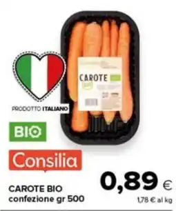 Tigre Amico Carote bio Consilia offerta