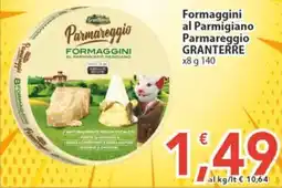 Sidis Formaggini al Parmigiano Parmareggio Granterre offerta