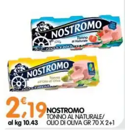 Le Delizie del Sud Nostromo tonno al naturale offerta