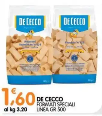 De Cecco formati speciali linea gr 500