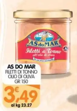 Le Delizie del Sud As do Mar filetti di tonno olio di oliva offerta