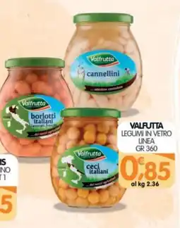 Le Delizie del Sud Valfrutta legumi in vetro offerta