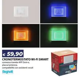 Bricocasa Cronotermostato Wi-Fi Smart Beghelli offerta