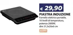 Bricocasa Piastra induzione Vinco offerta