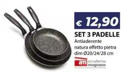 Bricocasa Set 3 padelle accademia mugnano offerta