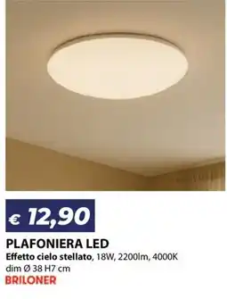 Bricocasa Plafoniera led Briloner offerta