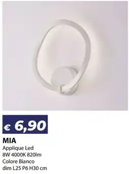Bricocasa MIA Applique Led offerta