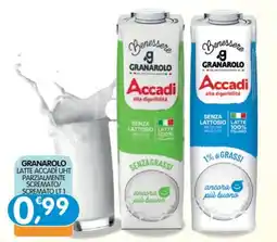 Le Delizie del Sud Granarolo latte accadi uht parzialmente scremato offerta