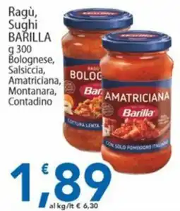 Sidis Ragù Barilla offerta