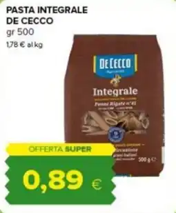 Tigre Amico Pasta integrale De Cecco offerta