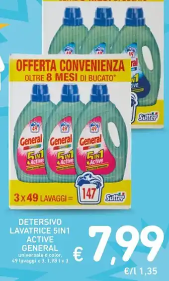 Detersivo lavatrice 5in1 active general