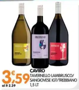 Le Delizie del Sud Caviro Tavernello Lambrusco/Sangiovese IGT/Trebbiano offerta