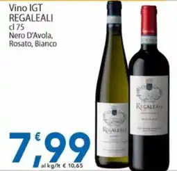 Sidis Vino IGT Regaleali offerta