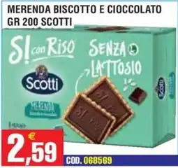 Immenso Cash Merenda biscotto e cioccolato Scotti offerta