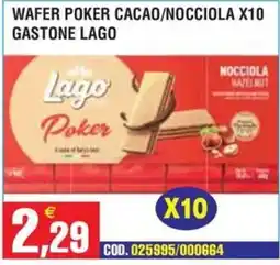 Immenso Cash Wafer poker cacao/nocciola Gastone Lago offerta