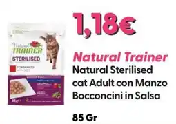 Giulius Natural Trainer Natural Sterilised cat Adult con Manzo offerta