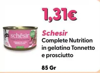 Schesir Complete Nutrition in gelatina Tonnetto e prosciutto