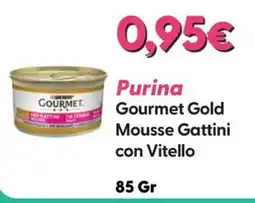 Giulius Purina Gourmet Gold Mousse Gattini con Vitello offerta