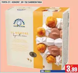 Immenso Cash Torta St. Honore Sammontana offerta