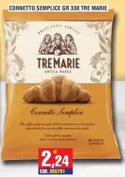 Immenso Cash Cornetto Semplice Tre Marie offerta