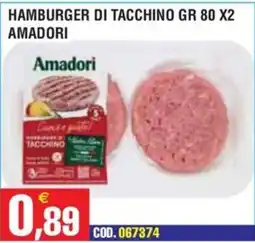 Immenso Cash Hamburger di tacchino Amadori offerta