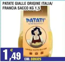 Immenso Cash Patate gialle Patati offerta