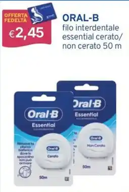 Sirene Blu Oral-B filo interdentale essential cerato/non cerato offerta