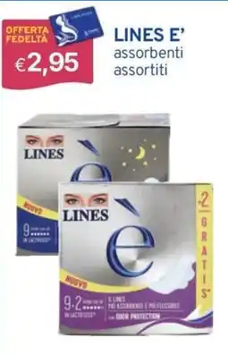 Sirene Blu Lines e' assorbenti offerta