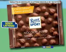 Immenso Cash Ritter Sport cioccolato al latte extra con croccanti nocciole intere senza lattosio offerta