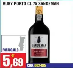 Immenso Cash Ruby Porto Sandeman offerta