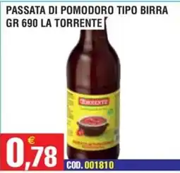 Immenso Cash Passata di pomodoro tipo birra La Torrente offerta